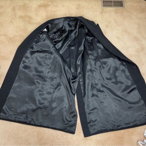 42R Valentino Uomo Cashmere Wool Double Button Long Trench Coat Gray - Picture 8 of 17